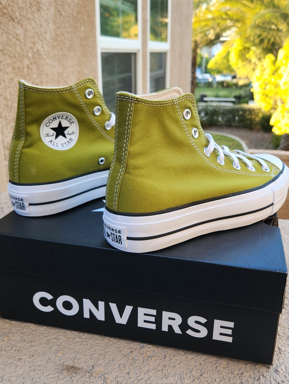 Converse Chuck Taylor All Star High Top Sneakers - Olive Green - Picture 6 of 11